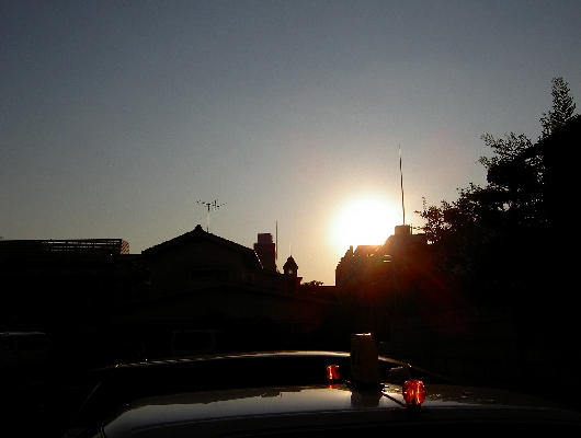夕日
